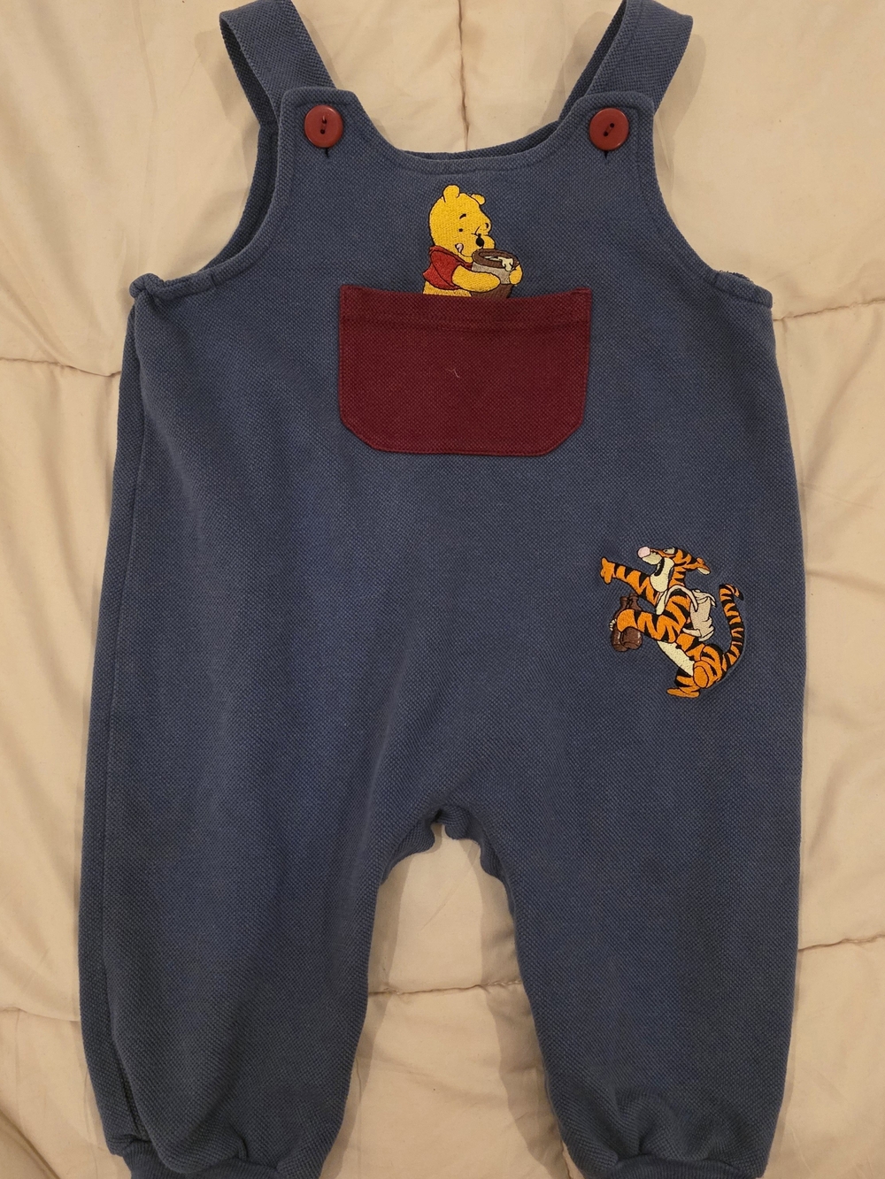 Vintage Winnie the Pooh & Tigger Baby Overalls